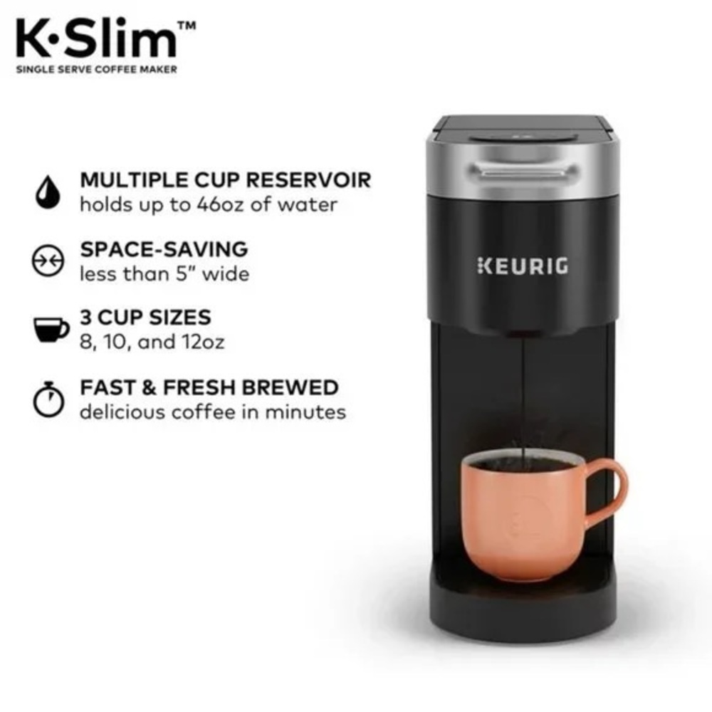 Keurig slim coffee maker 46 oz reservoir